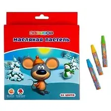 Набор масляной пастели Цветик 7041971 (24цв)