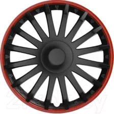 Набор колпаков VERSACO R15 Crystal RO 15" / 15CRYSTALRO (4шт, черный/красный)