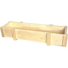 Кашпо KraftHouse Балконный ящик 15x9x72 2043416437143 (натуральный)