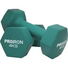 Набор гантелей Proiron Неопреновые гексагональные по 4кг / Г2040НГ (2шт)