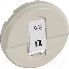 Накладка для компьютерной/телефонной розетки Legrand Celiane 66235 (слоновая кость)