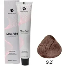 Крем-краска Adricoco Miss Adri 9.21 (100мл, очень светлый блонд фиолетовый пепельный)