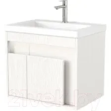 Дабер Тумба под умывальник 016 WeltWasser Deilbach 7517-60 Т16.6W.0.5_light (с подсветкой, белый древесный)
