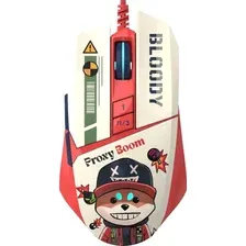Игровая мышь A4Tech Bloody W63 Max Proxy Boom (бежевый/красный)