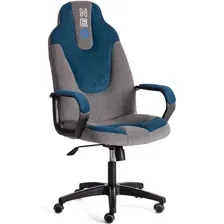 геймерское кресло Tetchair Neo 2 (22) (флок), серый / синий