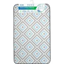 Коврик для ванной Вилина Ромбы 7068-22003 (50x85, серый/голубой)