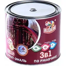 Грунт-эмаль Olecolor По ржавчине (2кг, винно-красный 3005)