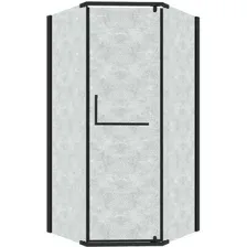 Душевой уголок Grossman Pragma 90x90x195 302.K33.03.9090.21.02 (черный матовый/шиншилла стекло)