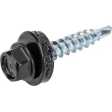 Саморез Admiral Кровельный 5.5x25 RAL 9005 Черный (250шт, шоубокс)