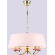Подвесная люстра Ambrella light LH75021/5 GD/PI (золото/розовый)