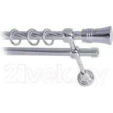 Карниз для штор Lm Decor Гиро 071 2р витой (хром, 3.6м)