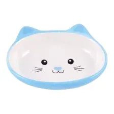 Миска для животных Mr. Kranch Мордочка кошки / MKR211222 (голубой)