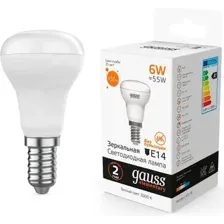 Светодиодная лампочка Gauss Elementary R50 6W 450lm 3000K E14 LED 63116