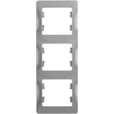 Рамка Schneider Electric Glossa GSL000307 (алюминий)