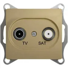 Розетка телевизионная Schneider Electric Glossa GSL000497 (титан)