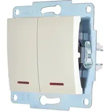 Выключатель Lezard Asti 7081-3088-112 (жемчужно-белый перламутр)