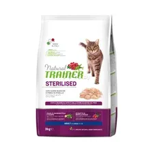 Корм Trainer Natural Adult Sterilised (Белое мясо) для кошек 3 кг