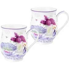 Набор кружек Elan Gallery Лаванда New Bone China 420768