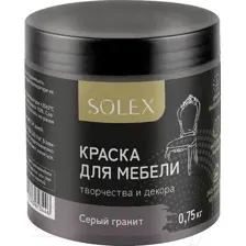 Краска Solex Для мебели (750г, серый гранит)