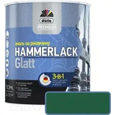 Эмаль Dufa Hammerlack на ржавчину гладкая RAL6005 (750мл, зеленый мох)