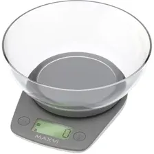 Кухонные весы Maxvi KS102P (серый)