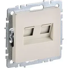 Розетка компьютерная IEK Brite BR-K20-2-K10