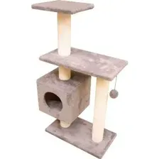 Комплекс для кошек Cat House Буран 1.06, хлопок бежевый