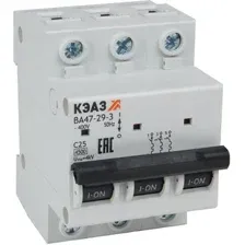 Выключатель автоматический КЭАЗ ВА47-29-3C16-УХЛ3 (4.5кА) 318286