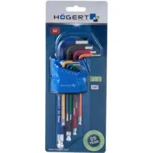 HOEGERT TECHNIK Набор шестигранных ключей удлиненных, 9 шт. HT1W806