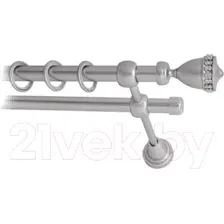 Карниз для штор Lm Decor Кубок 110 2р гладкий (сатин, 3.6м)
