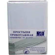 Простыня Альвитек Трикотажная на резинке 160x200 ПМТР-БЕЛ-160 (белый)