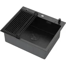 Кухонная мойка ARFEKA ECO AR мойка 600*500 POP-UP, роллер-мат, дозатор BLACK DECOR