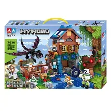 Конструктор Майнкрафт, Minecraft MyWord, аналог lego, 820 деталей