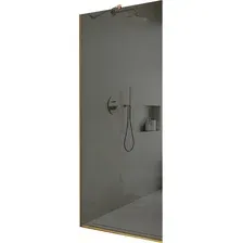 Душевая стенка MaybahGlass 79x195 MGD-698-3у (графитовое стекло/золотой)