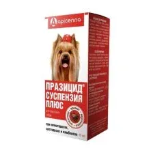 Празицид-суспензия Плюс от глистов, для взрослых собак, 10 мл