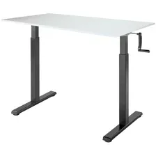 Стол Механический подъемный стол Kingstyle Manual N06-22D Black, белый