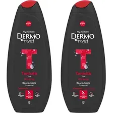 Набор гелей для душа Dermomed Tone для мужчин с женьшенем (2x450мл)