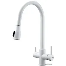 Смеситель Paulmark Lange La214212-431 (белый матовый)