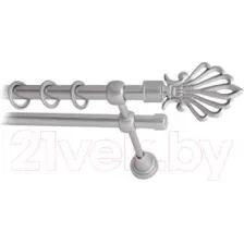 Карниз для штор Lm Decor Веер 006 2р гладкий (сатин, 1.8м)