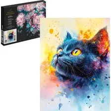 Картина по номерам Феникс+ Черный котенок / 71255