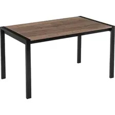 Обеденный стол Woodville Центавр 120/160х70х75 (файерстоун/черный матовый)