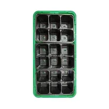 Мини-парник пластмассовый 18 ячеек INGREEN зеленый (ING60011F)