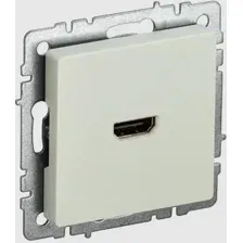 Розетка HDMI IEK Brite РHDMI-0-БрКр