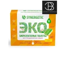Synergetic таблетки для пмм бесфосфатные без запаха 55шт