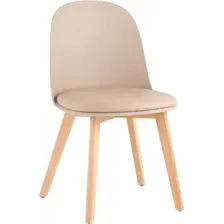 Стул Stool Group Fog с подушкой SL-7022DM (бежевый, деревянные ножки)