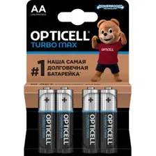 Комплект батареек Opticell TurboMax AA (4шт)