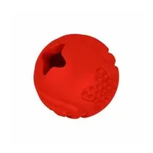 Игрушка Мяч для собак с ароматом бекона, красный, 6,5 см