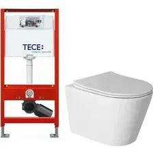 Унитаз подвесной с инсталляцией Saniteco Torando T-201W + TECE Profil 9300302
