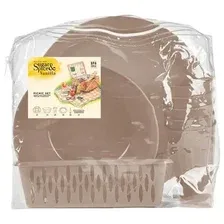 Набор для пикника Sugar&Spice Vanilla на 5 персон 18 предметов латте