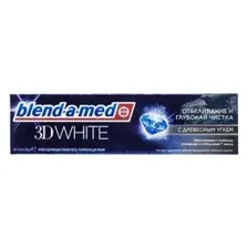 BLEND-A-MED Зубная паста 3D White Отбеливание и глубокая чистка с Древесным углем 100мл
